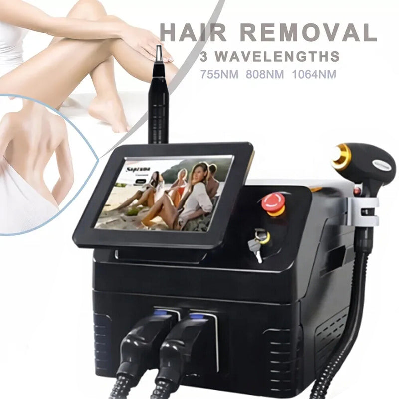 2in1 808nm Hair Removal Diode Laser Picosecond Tattoo Removal Skin Rejuvenation Machine