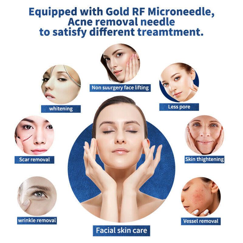 Newest M8 RF Microneedle Machine Skin Tightening Wrinkle Removal Face Lift Bidy Stretch mark removal