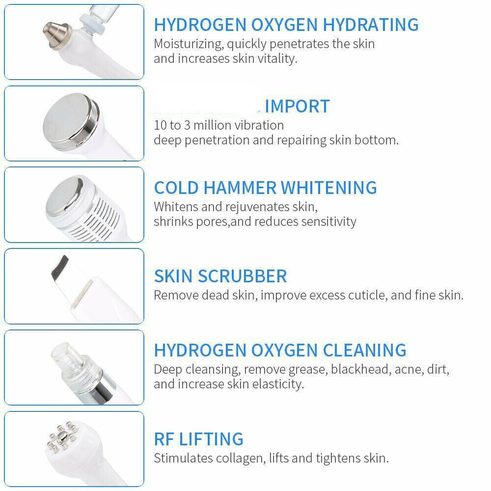 Water Hydro Dermabrasion Machine Clean Facial Skin Cleansing Hydra Face Spa