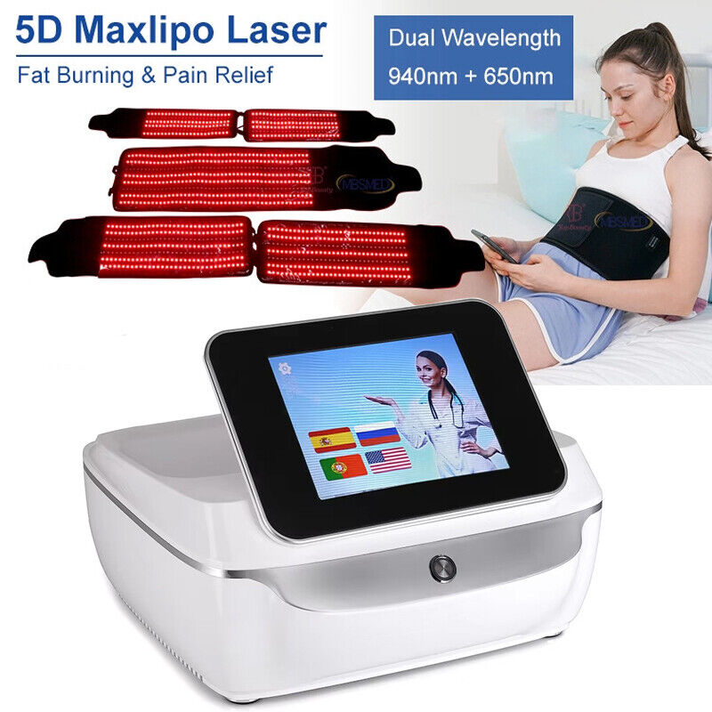 5D Maxlipo Red Light Therapy Machine for Fat Reduction Skin Tightening Body Sculpting Wrinkle Removal