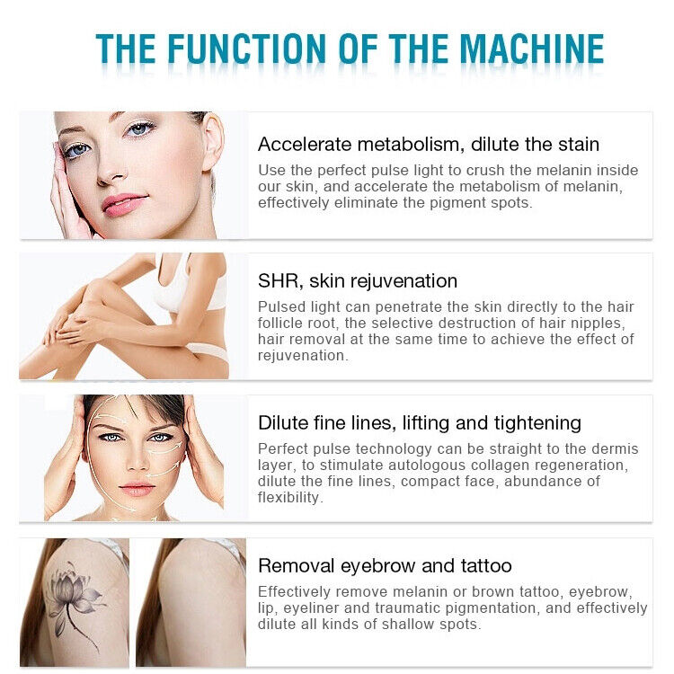 3IN1 IPL OPT Hair Removal Nd Yag Laser Tattoo Removal RF SKIN REVENATION Machine