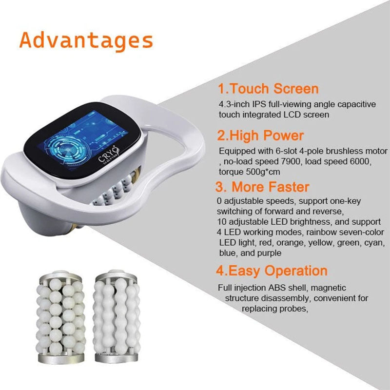 Rollerzero Body Shaping Roller Skin Lifting Lymphatic Drainage Cellulite Reduce Massager