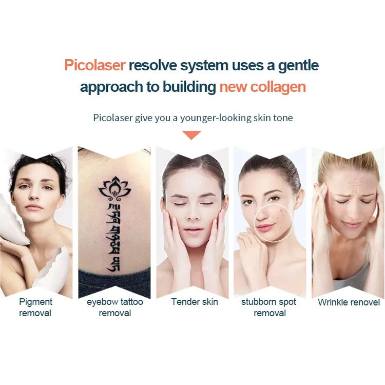 Picosecond Tattoo Removal Laser Picosure Skin Rejuvenation Freckles Mole Pigment Therapy  Machine