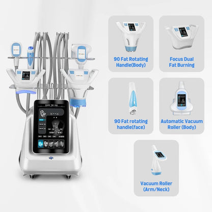 Vela Shape Slimming Machine RF Vacuum Therapy Face Body Lifting Fat Reduction