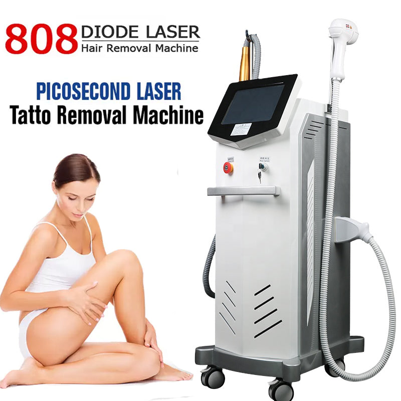 808nm Diode Laser Hair Removal Machine Skin Rejuevantion ND YAG LASER Tattoo Removal